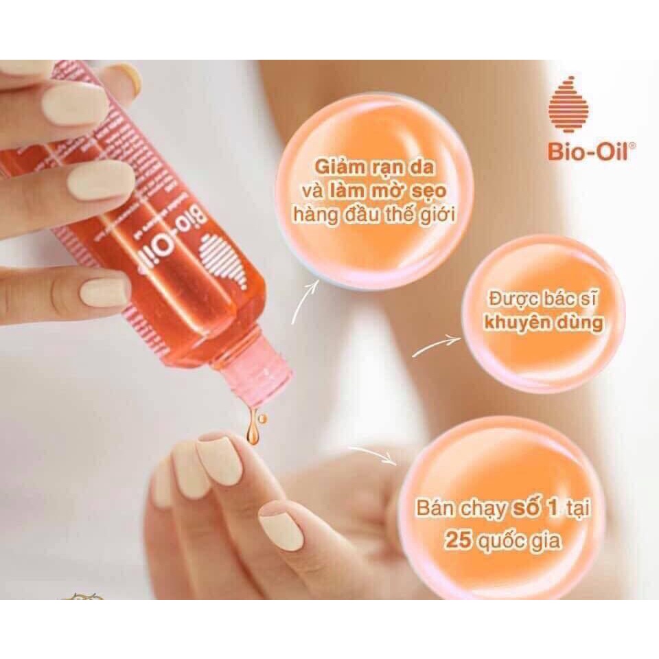 Dầu Dưỡng Giúp Mờ Sẹo & Giảm Rạn Da Bio Oil 125ml