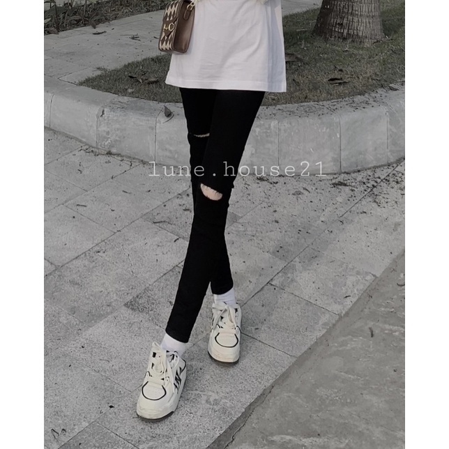 Quần jean rách 2 bên