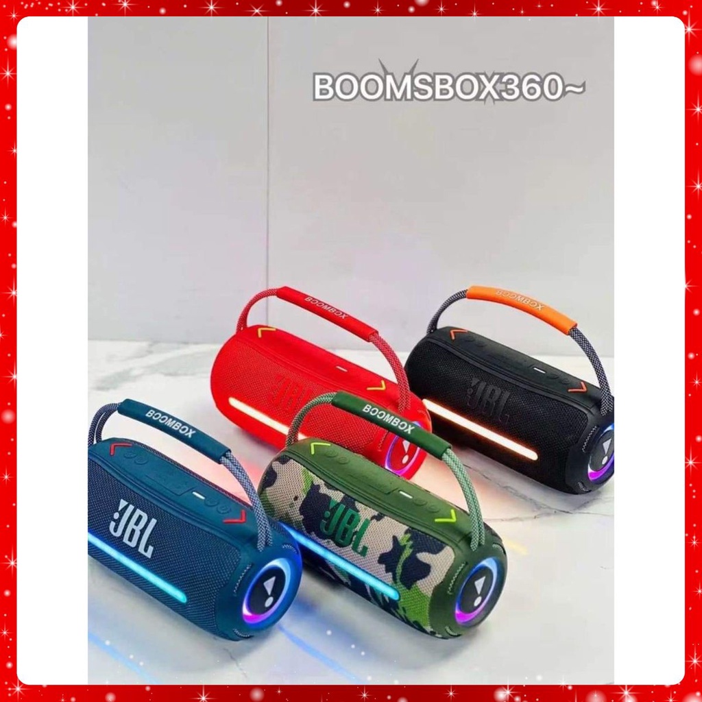 loa Bluetooth Boombox 360 đèn led thế hệ mới Bass căng âm Thanh Cực Đỉnh bảo hành lôi 1 đổi 1