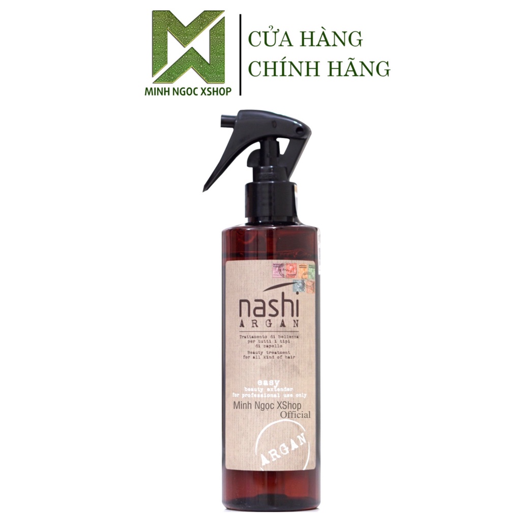 Xịt dưỡng phục hồi tái tạo cấu trúc tóc Nashi Argan Easy 250ML chính hãng