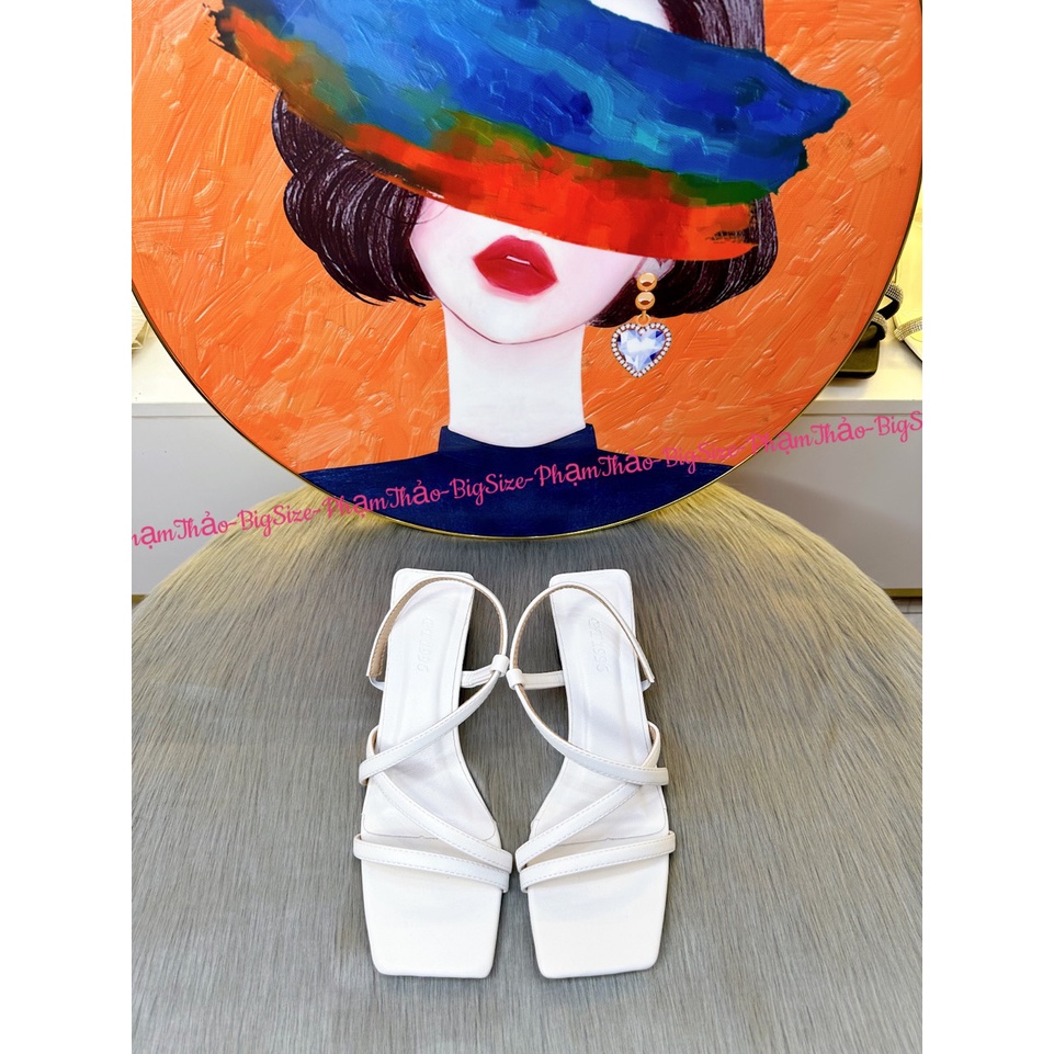 Dép Cao Gót SanDal BigSize 40-44 Gót Vuông 3 Phân