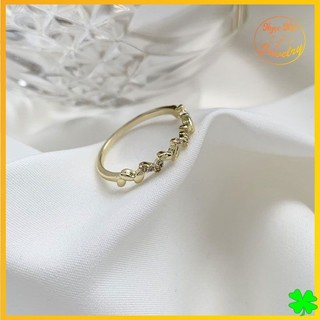 nhẫn mạ vàng kiểu dáng bông lúa mì