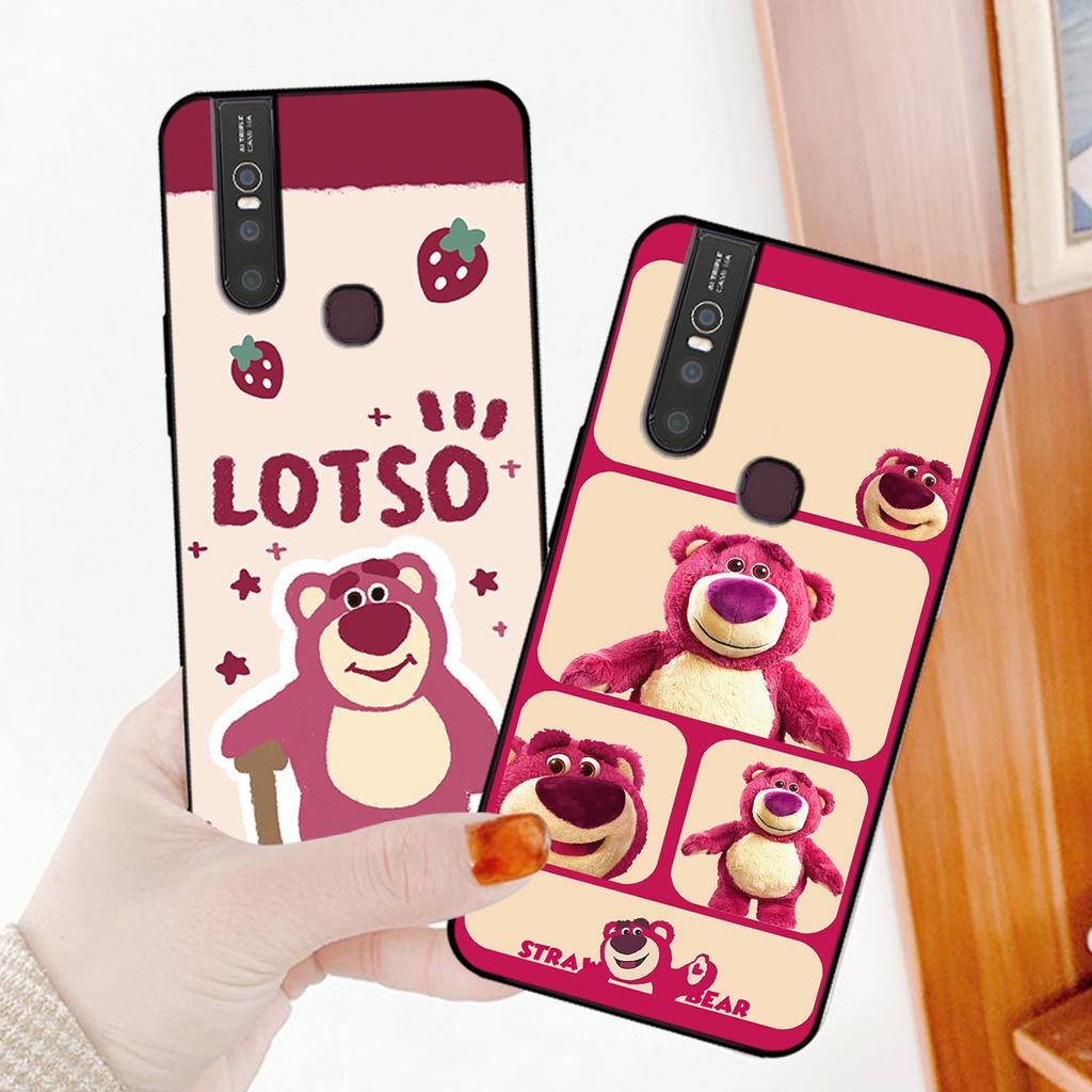 Ốp lưng Vivo V15 / V15 Pro in hình gấu dâu losto, pink panther đáng yêu,hot trend.