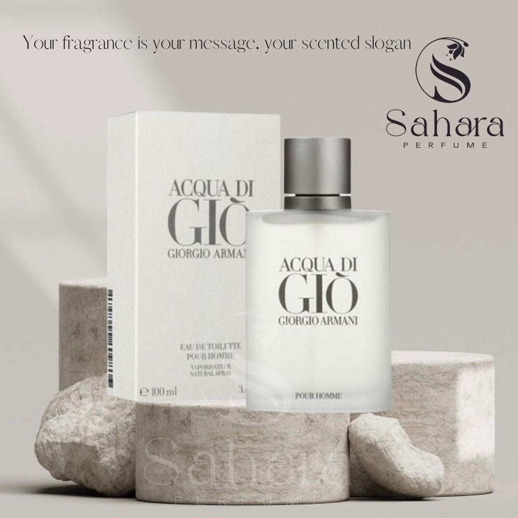 Nước hoa Armani Aqua Di Gio EDT (Giò Trắng Nam) 100ml | Sahara Perfume