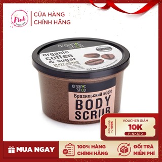 Tẩy Da Chết Body Cafe Organic Shop Dưỡng Da Trắng Sáng