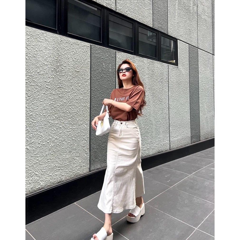 Set áo pull kèm chân váy midi Rossy Fashion - SR185