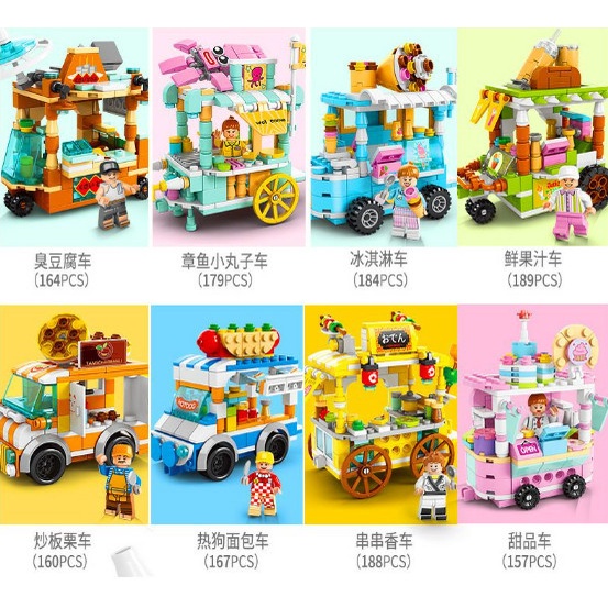 Lego xe bán hàng mô hình lắp ráp