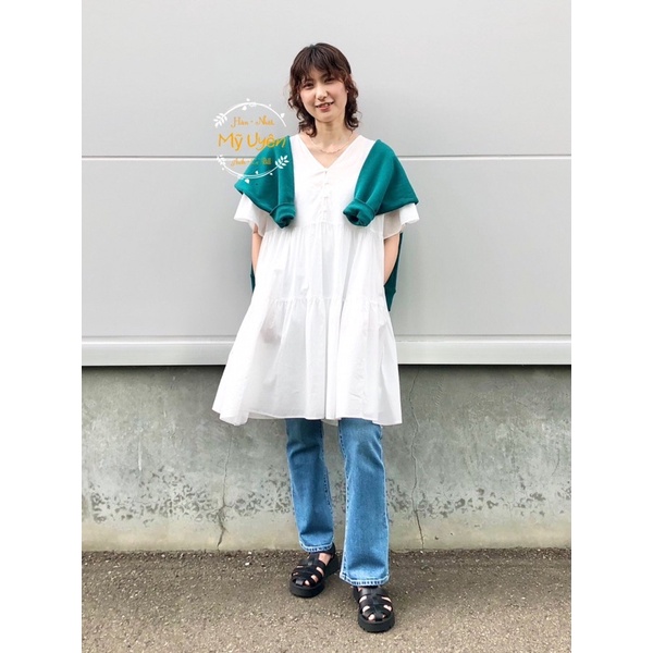 Váy Uni qlo Siêu mềm nhẹ mát