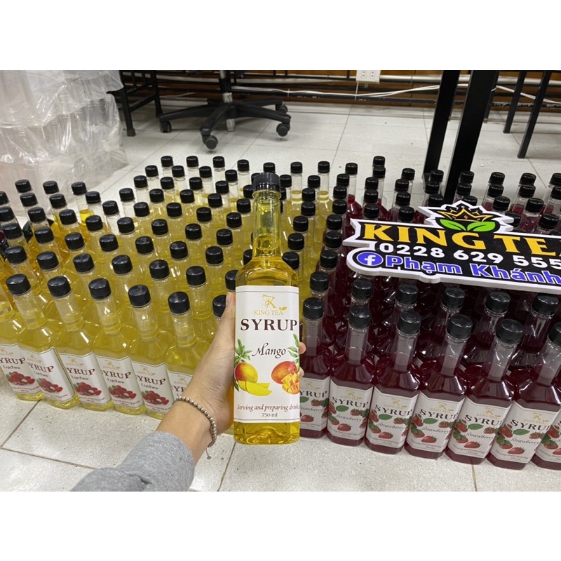 Siro Xoài KINGTEA.XT(chai nhựa)-Chai 800ml