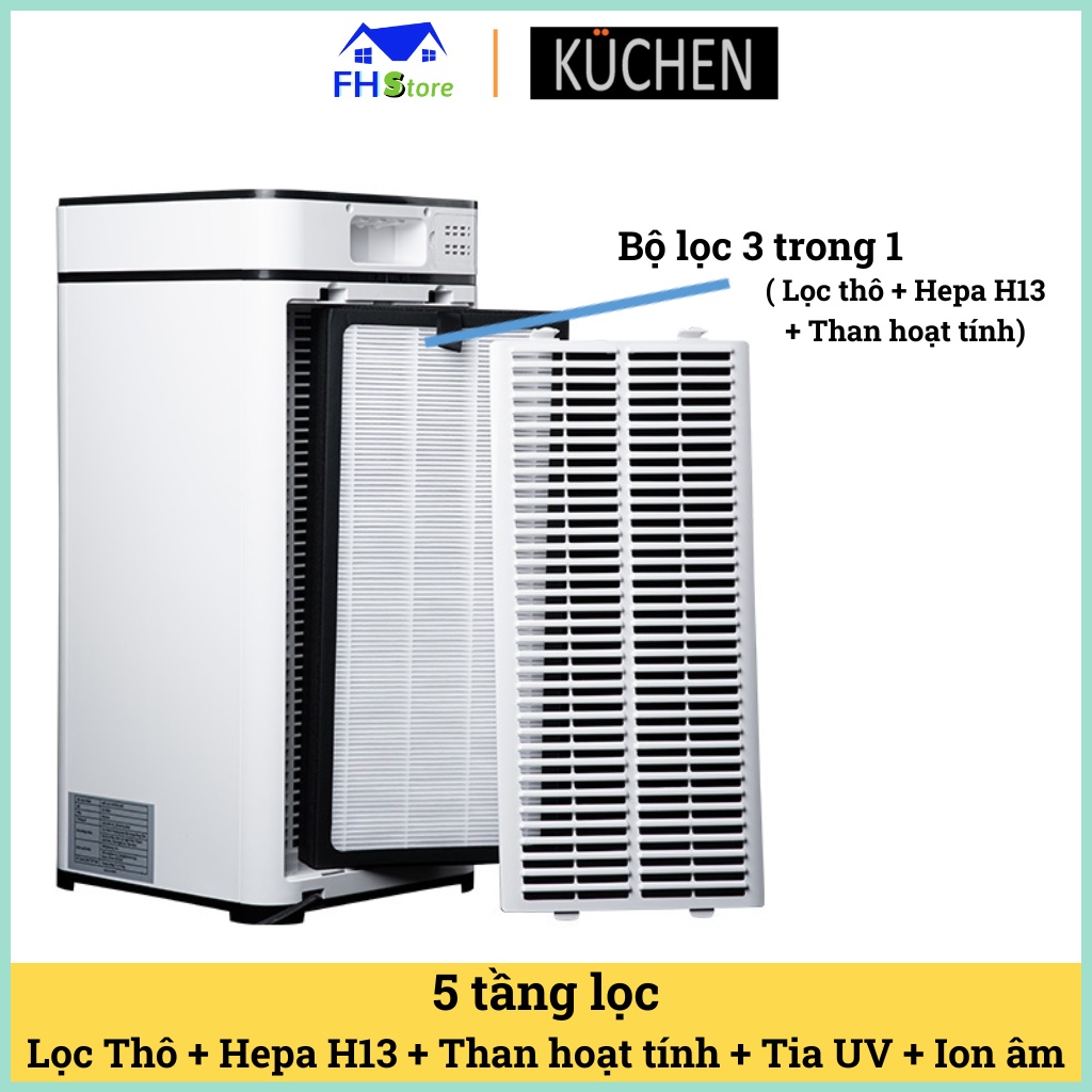 Máy lọc không khí Hàn Quốc Kuchen K06A cho phòng 50m2, Bảo hành 24 tháng