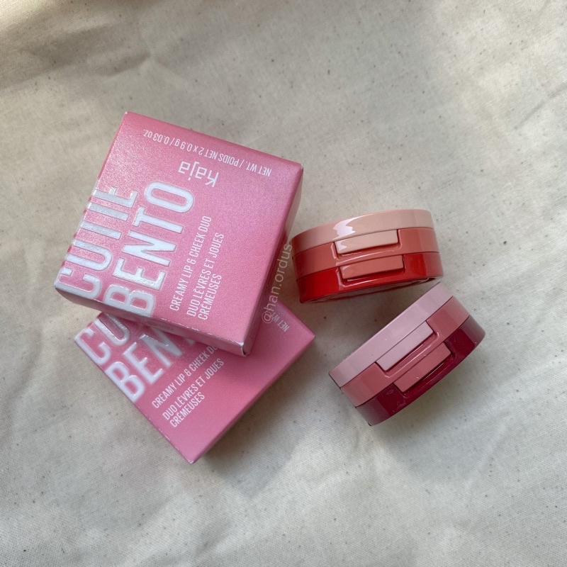 KAJA BEAUTY - Má Hồng & Son Kem Kaja Cutie Bento Creamy Blush & Cheek Duo