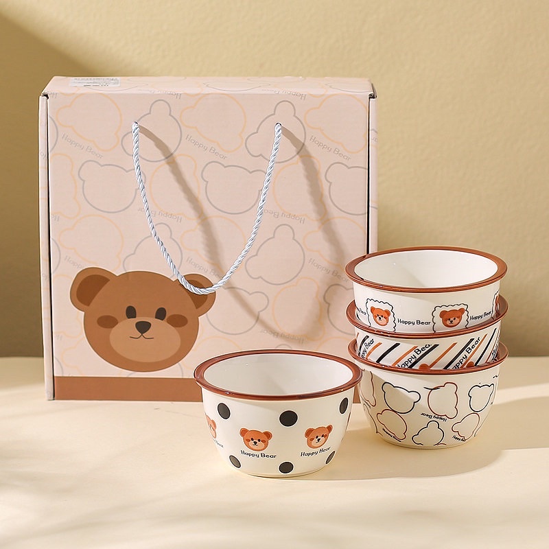 Bát ăn cơm xinh xắn, bộ bát ăn cơm cao cấp, quà tân gia