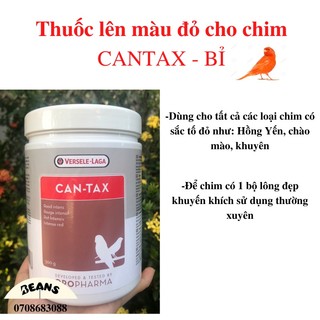 Bột tăng màu đỏ tươi cho yến hót hồng yến , chào mào,khuyên.... hãng cantax Bỉ