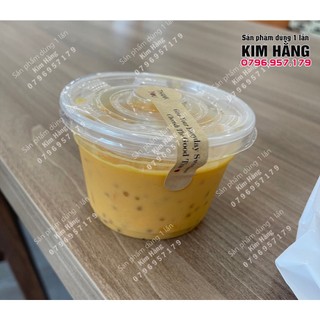 Set 100 thố nhựa trong 400ml chịu nhiệt , thố đựng chè , đựng sup , cháo , thố đựng canh ,....