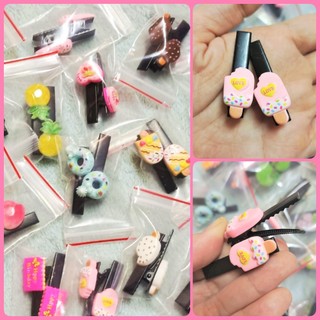 Set 2 kẹp tóc mái đính charm đáng yêu cho bé