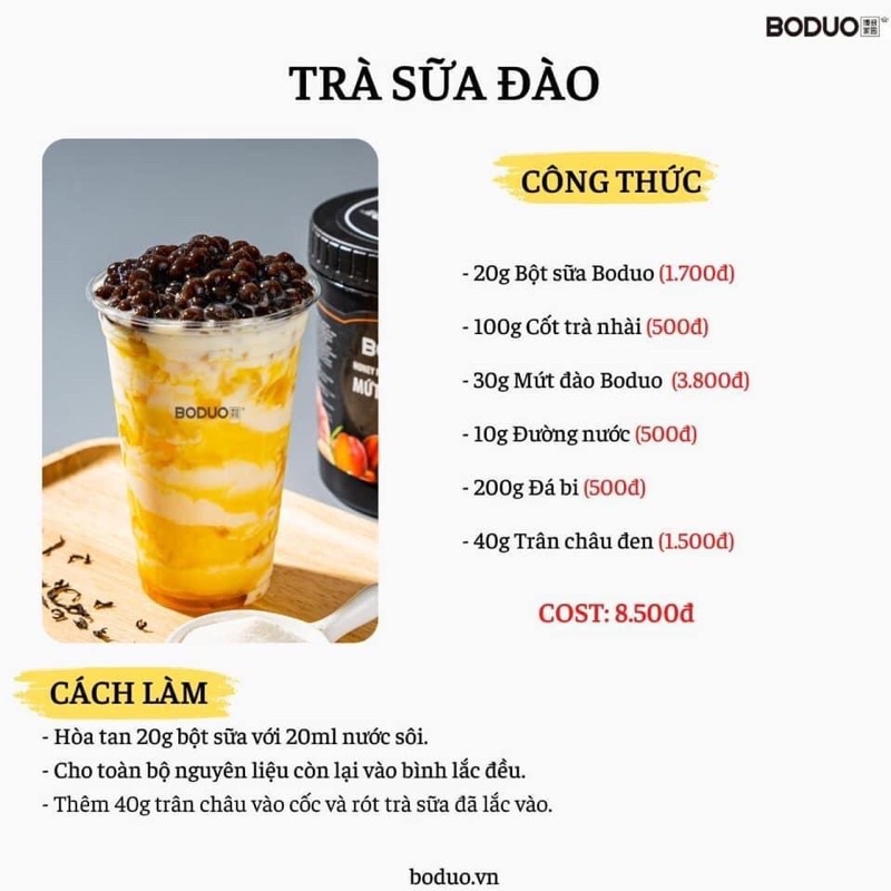 Bột sữa 90A Boduo gói 1kg