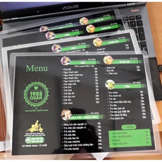 MENU ÉP PLASTIC ( CHỐNG NƯỚC )