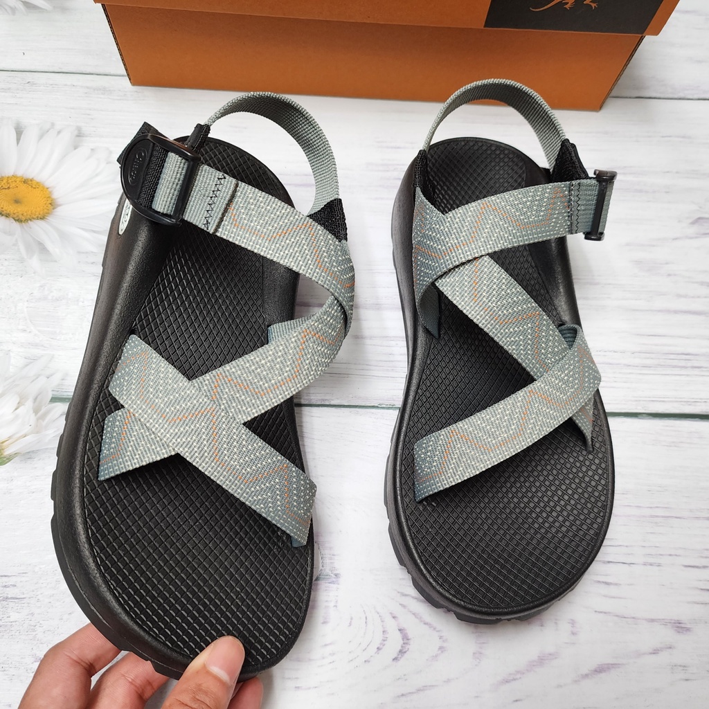Giày sandal Đế Thơm Hương Quế Khử Mùi Mồ Hôi, Dép Chaco Mã Ghi Chỉ Cam Nhạt TG30