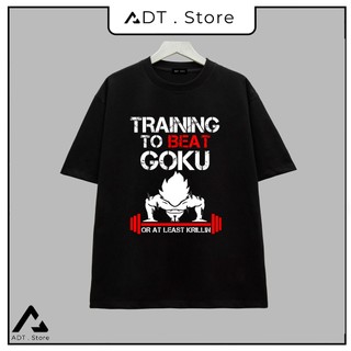 🔥HOT🔥 ⚡ Áo thun Unisex Goku ⚡áo Training to beat Goku đẹp giá siêu rẻ