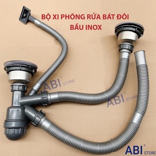 Xi Phông Chậu Rửa Bát Đôi Bầu inox