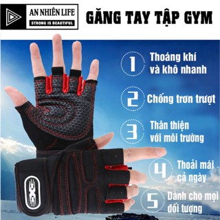  Găng Tay Tập Gym X-Sport Chống Chai Tay Tăng Ma Sát Kiểu Hở Ngón Có Băng Quấn Bảo Vệ Cổ Tay Cho Nam Nữ 