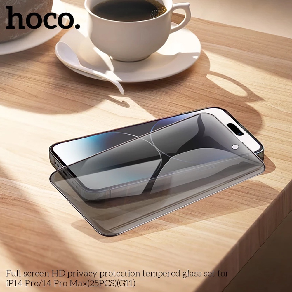 ✅Mới 2023✅Kính cường lực iphone Cao Cấp chống nhìn trộm Hoco G11 Full Màn Hình 6 6s 7 8 Plus X Xr Xs 11 12 13 14 Pro Max