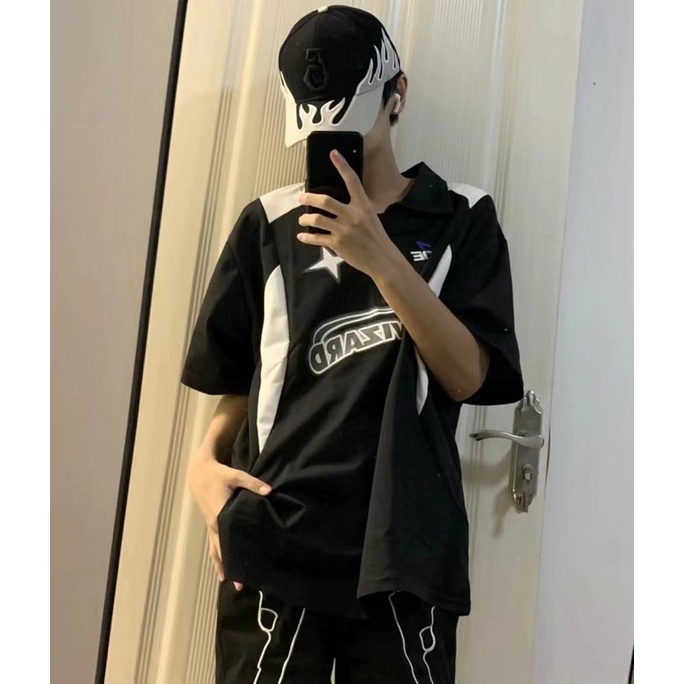 Mũ lưỡi chai hoạ tiết lửa,logo thêu phong cách hiphop,ulzzang
