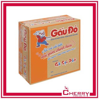 Thùng 30 gói mì gà sợi phở Gấu Đỏ 63g