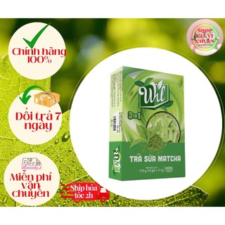 Trà sữa hòa tan matcha wil tinh hoa trà đạo nhật 14g/gói, 10 gói/hộp