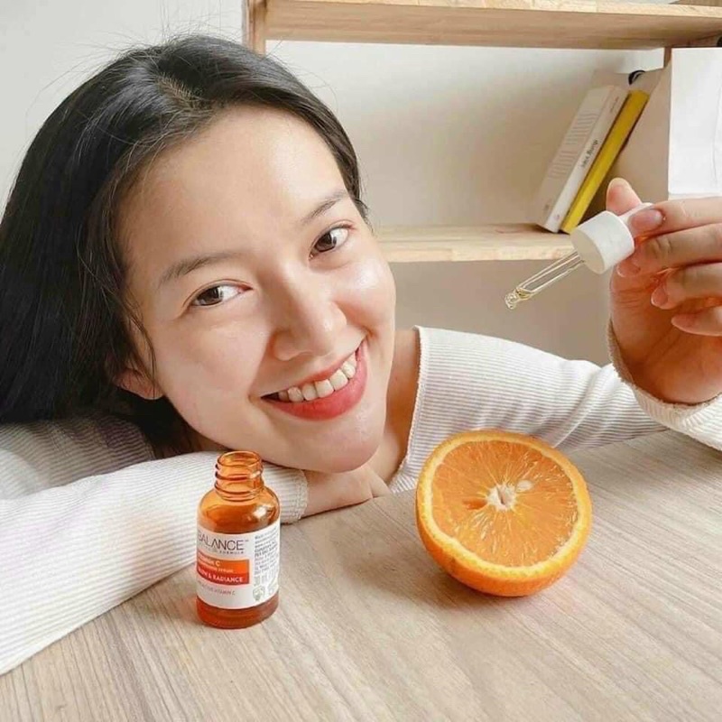 Serum Vitamin C Balance Sáng Da Mờ Thâm Nám 30ml, Tinh Chất Mờ Thâm Balance Active Formula Vitamin C Bright