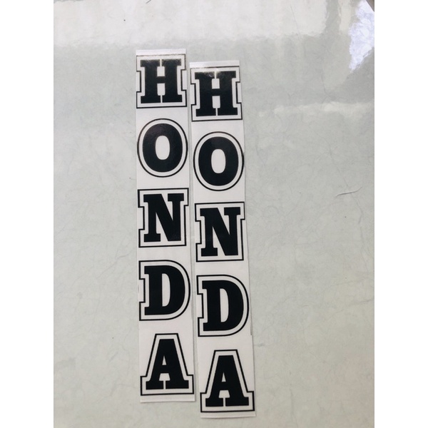 Tem Dán Phuộc Honda Trắng Decal in