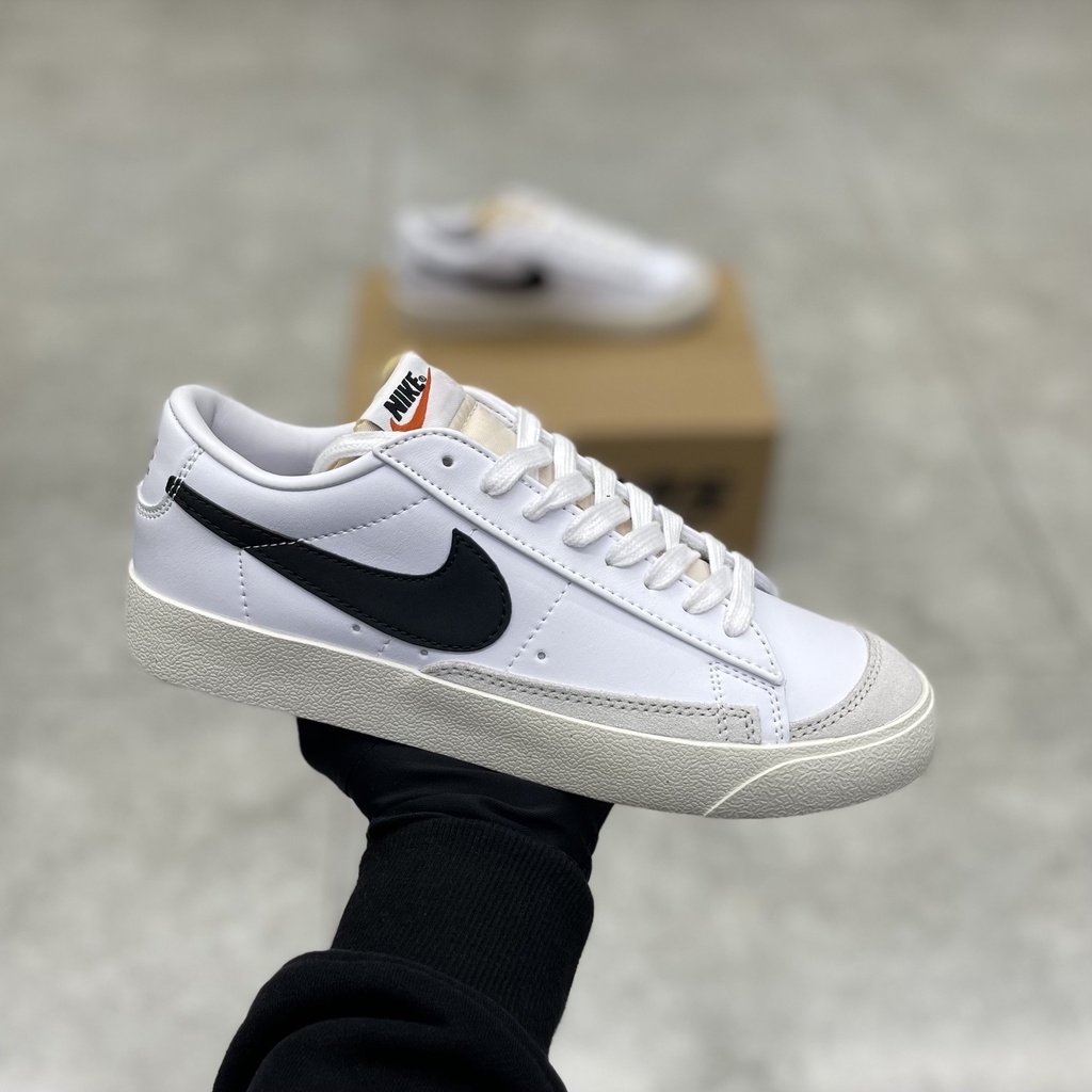 Giày thể thao sneaker  BLAZER LOW 77 VINTAGE WHITE BLACK
