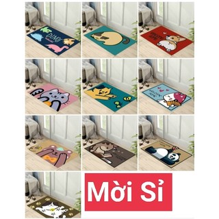 [ GIÁ SỈ ] thảm lau chân 3d , thảm chùi 5D, thảm dậm chân , kích thước 39x59cm giá từ 9000₫ đến 14500₫