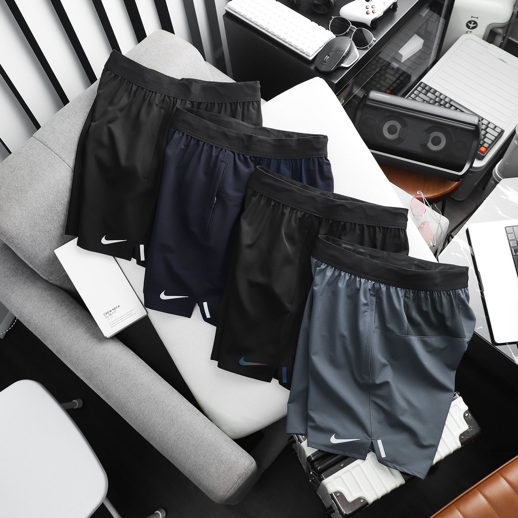 Quần short Nam tập gym form ngắn vải dư nhà hãng