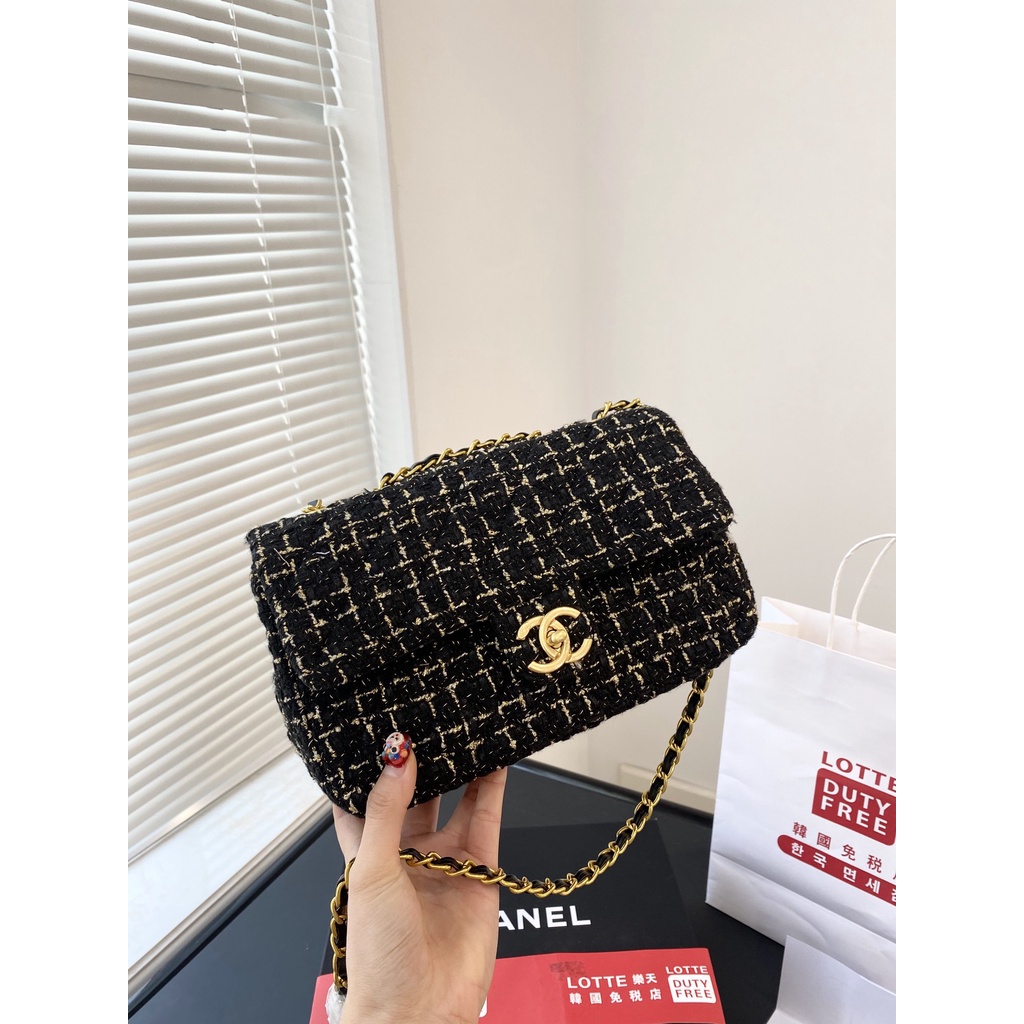 Túi xách nữ thời trang 2023/Họa tiết da rắn/Vải len/Dây kéo hai lớp