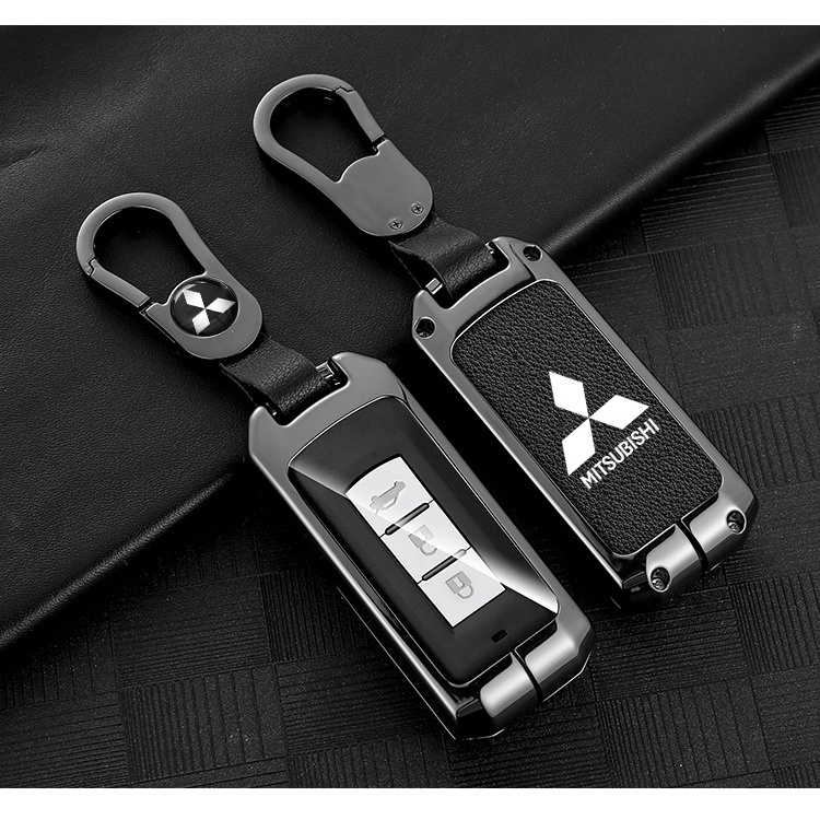 Ốp chìa khóa hợp kim cao cấp Mitsubishi Xpander, Outlander, Attrage, Mirage