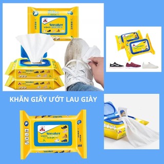 Khăn giấy ướt lau giày Sneaker Wipes Clean siêu sạch