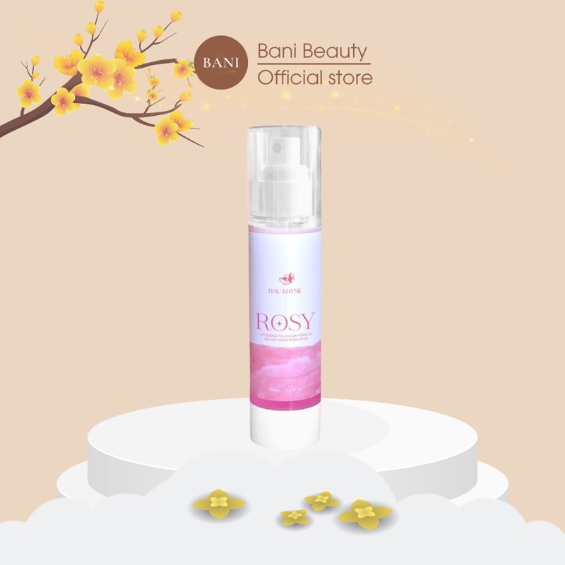 Xịt Dưỡng Tóc Rosy Bau Krysie - Xịt Dưỡng Tóc Hoa Sen Hồng Và Dầu Hạt Xương Rồng Lê Gai