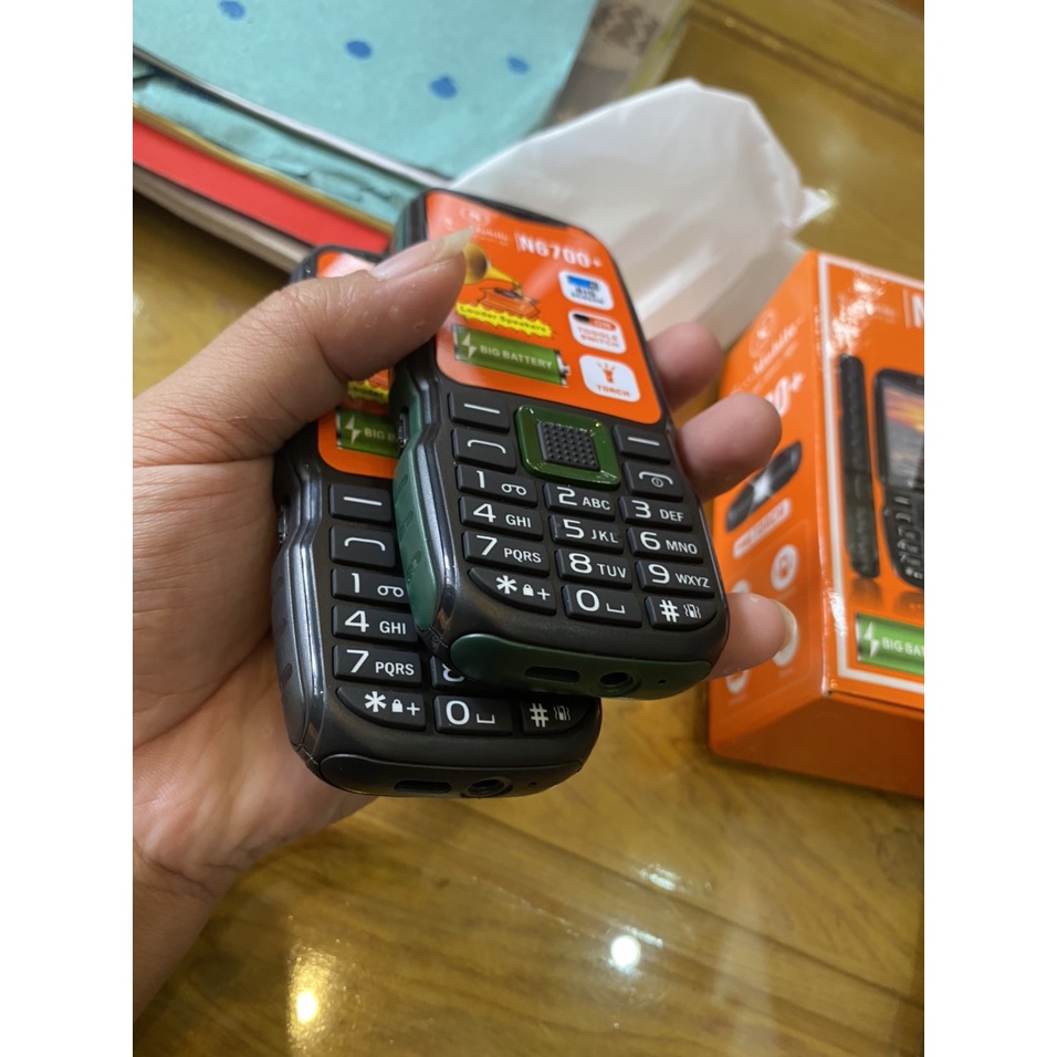 Điện thoại N6700+ dành cho người già pin trâu sóng khỏe loa cực to -mới full box