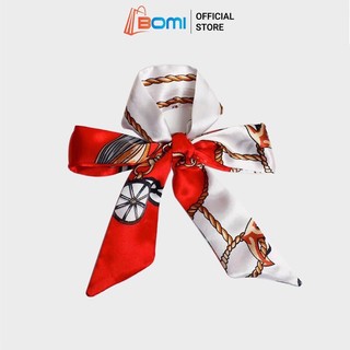 khăn lụa quấn túi xách nữ
