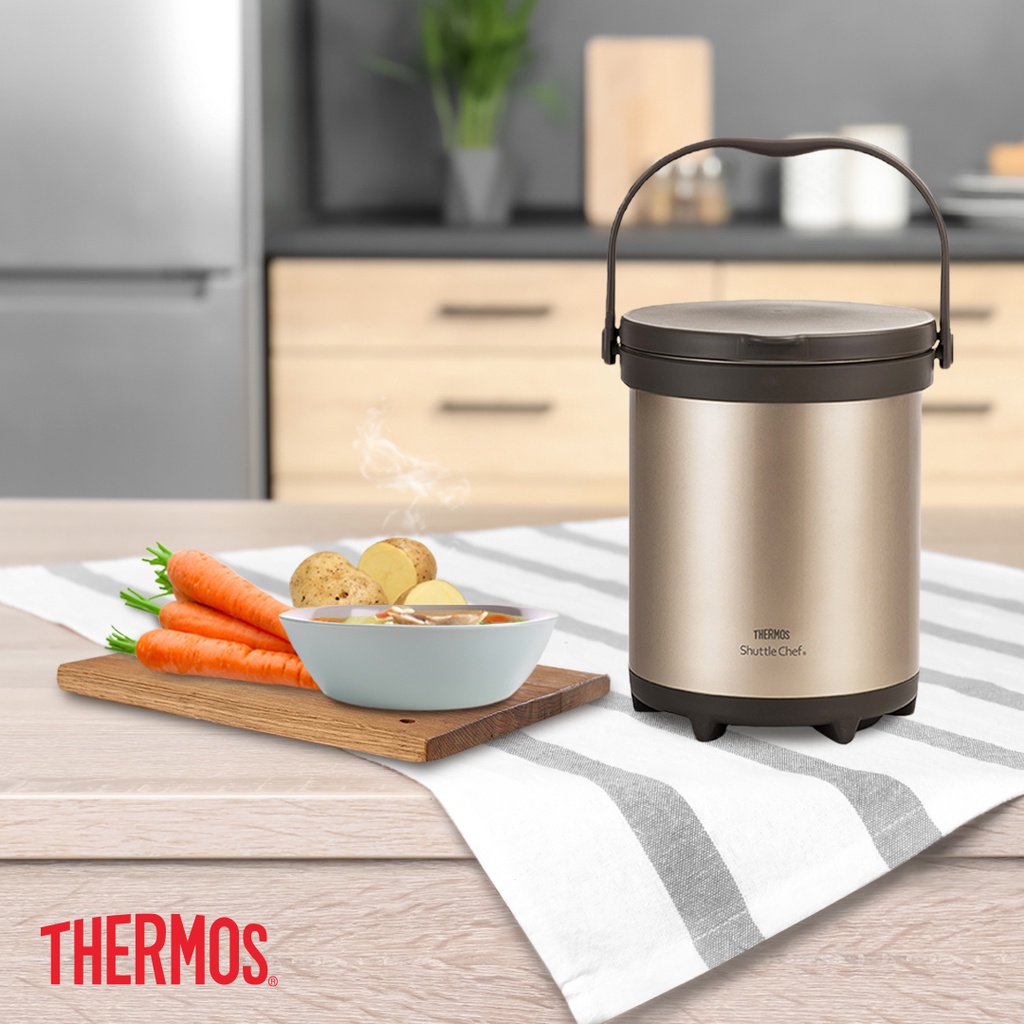 Nồi ủ Thermos TCRA-6000 GL 6L màu gold- Hàng chính hãng 100% bảo hành 24 tháng