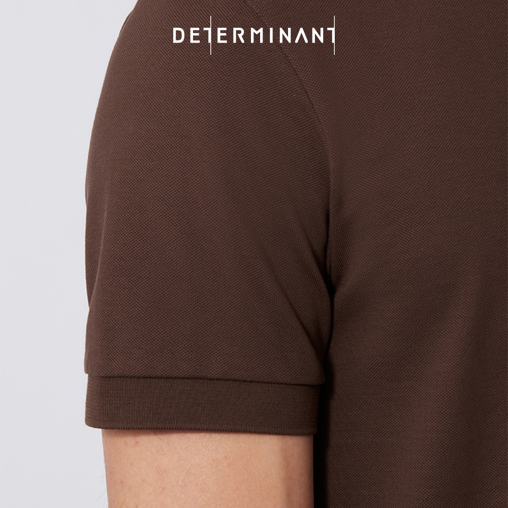Áo thun polo nam cao cấp DETERMINANT tay ngắn - kháng nước - màu nâu - P01