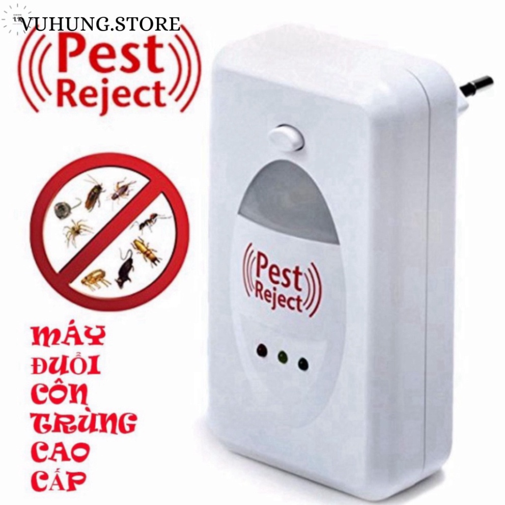 Thiết bị đuổi côn trùng Pest Reject - Máy đuổi chuột, gián, muỗi an toàn tuyệt đối cho gia đình - VH