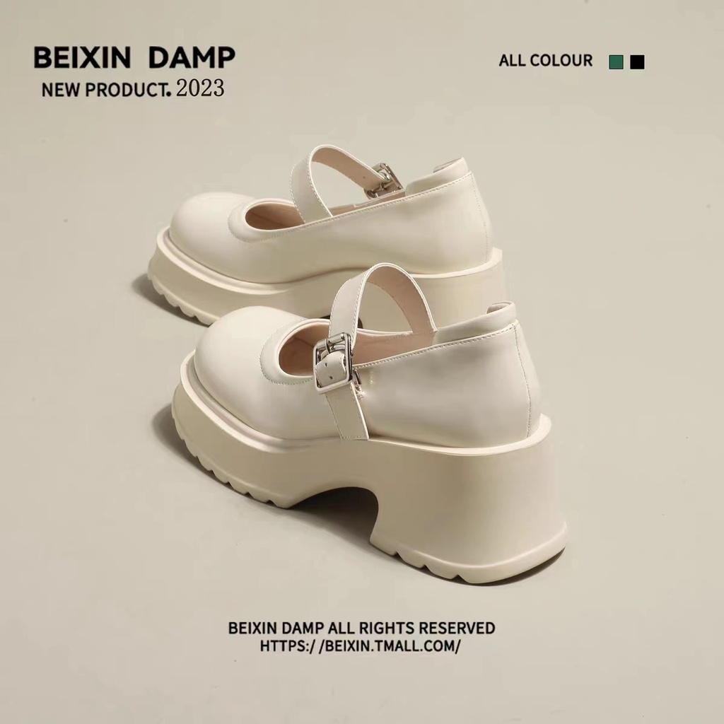 Giày Búp Bê Đế Dày Màu Đen Phong Cách Lolita Cổ Điển Cho Nữ giày lolita