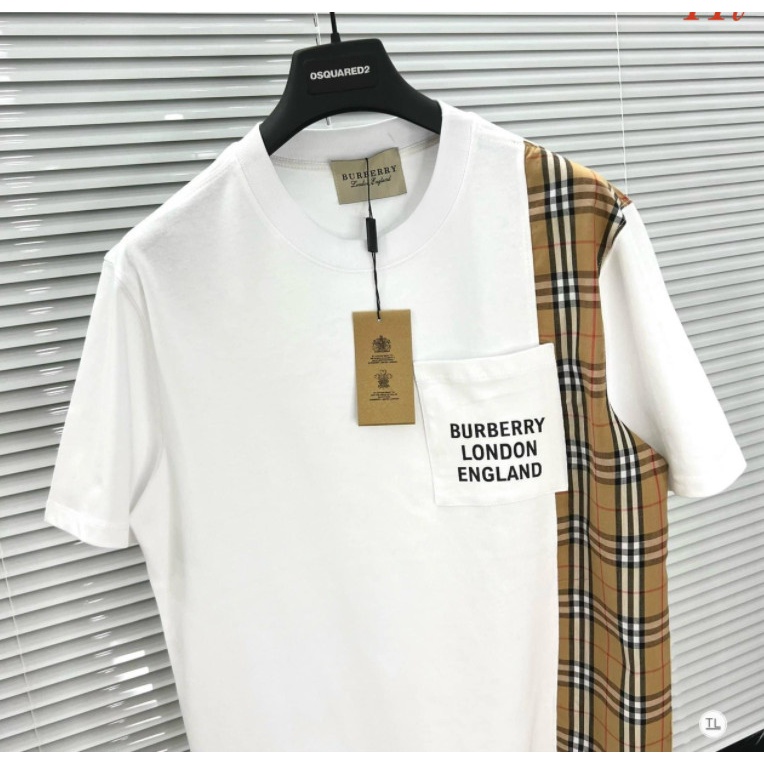 Áo phông Buberry,Áo thun tay lỡ BBR phối ké vàng siêu sịn, áo co dãn BBR siêu chất