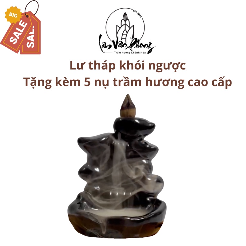 Lư xông trầm hương, lư tháp khói ngược xông trầm Lâm Vân Phong