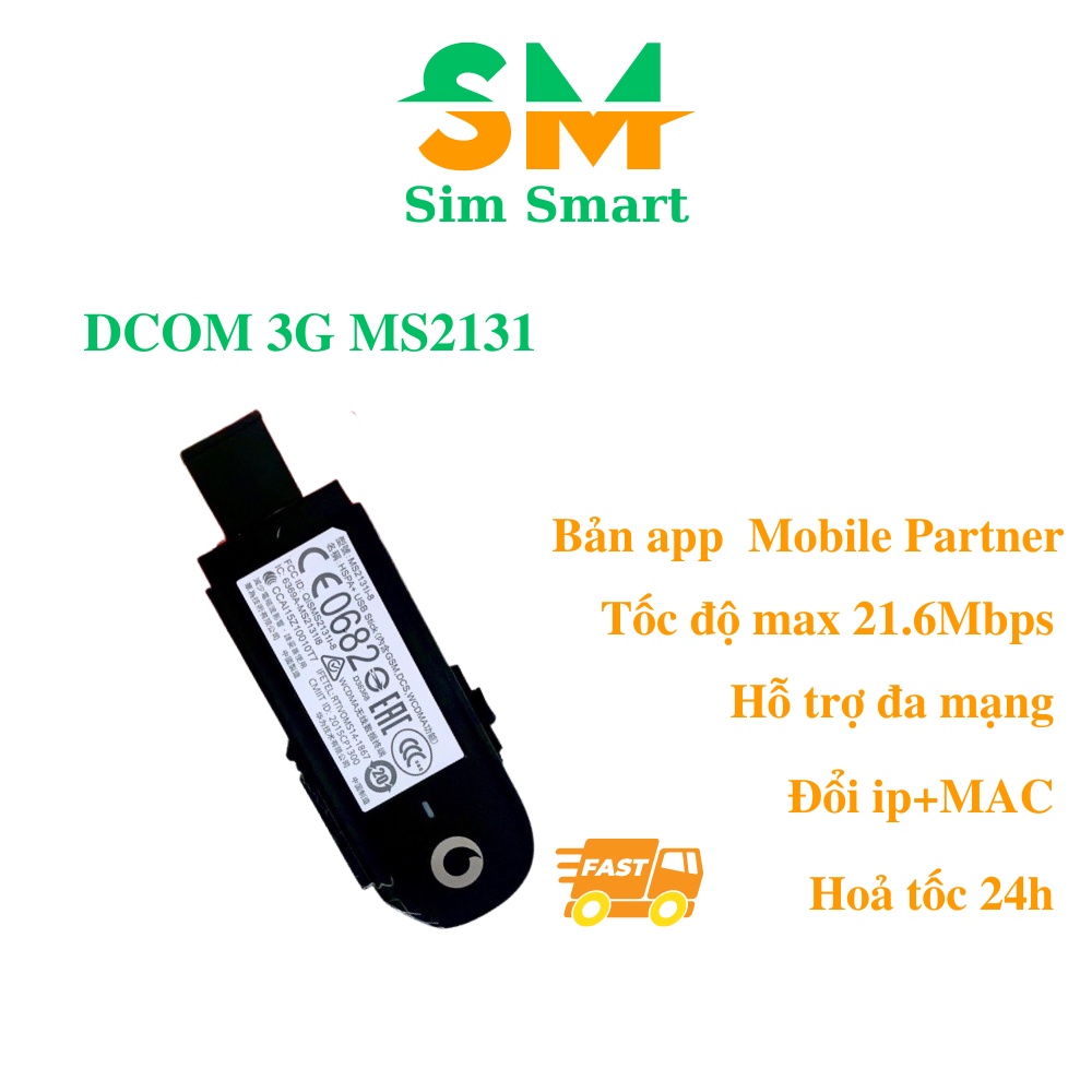 Dcom 4G huawei MS2372, MS2131, đổi ip, đổi mac, hỗ trợ ipv6, usb 3G 21,6 Mbps