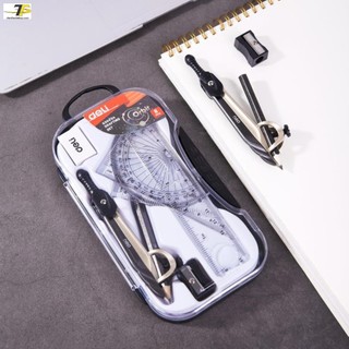 Bộ compa thước kẻ 8 dụng cụ - deli g30404