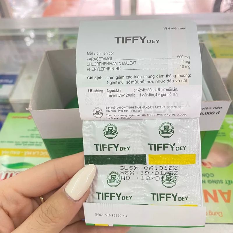 Vỉ 4 viên cảm cúm