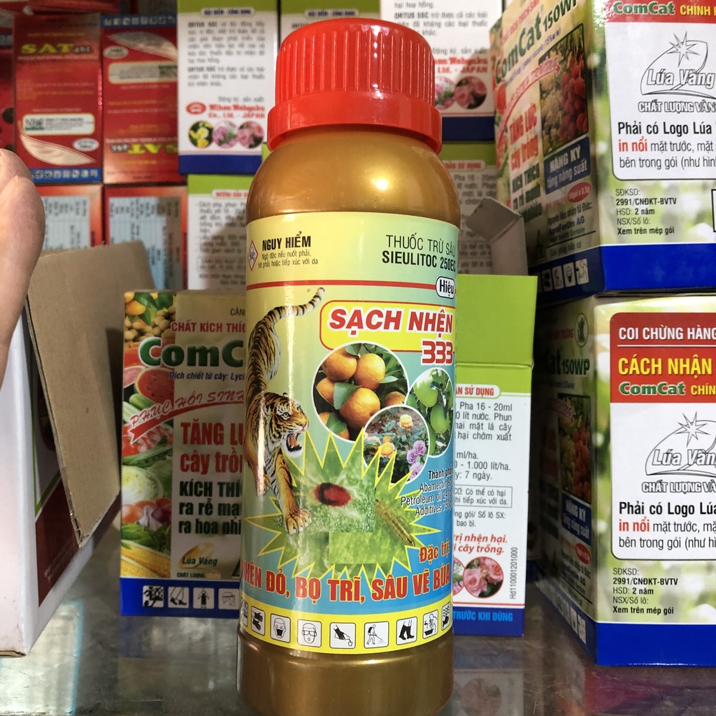 SẠCH NHỆN 333 Sản Phẩm Trừ Nhện Sinh Học Kết Hợp Dầu Khoáng; Diệt Nhện Đỏ; Diệt Bọ Trĩ; Diệt Sâu Vẽ, sâu xanh